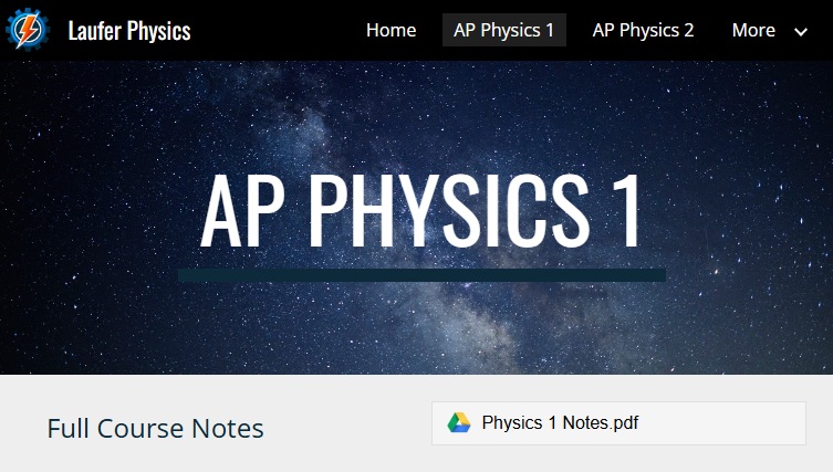 Help with learning physics – It's a Learning Curve